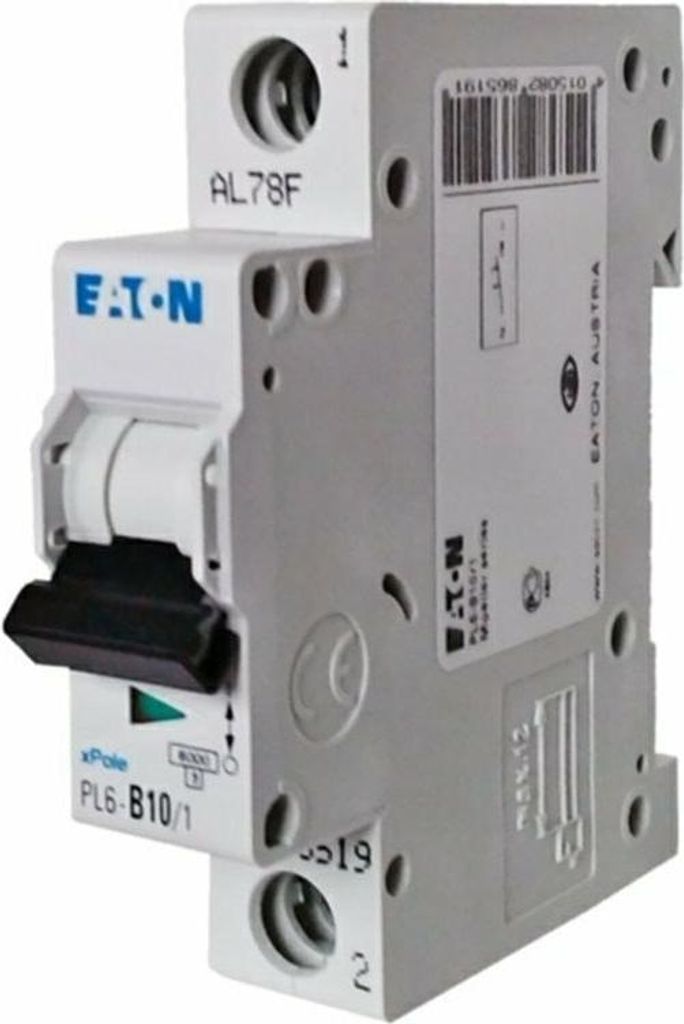 Stroomonderbreker 1-polig, type B, 16A, 6kA, AC, model Productafbeelding 