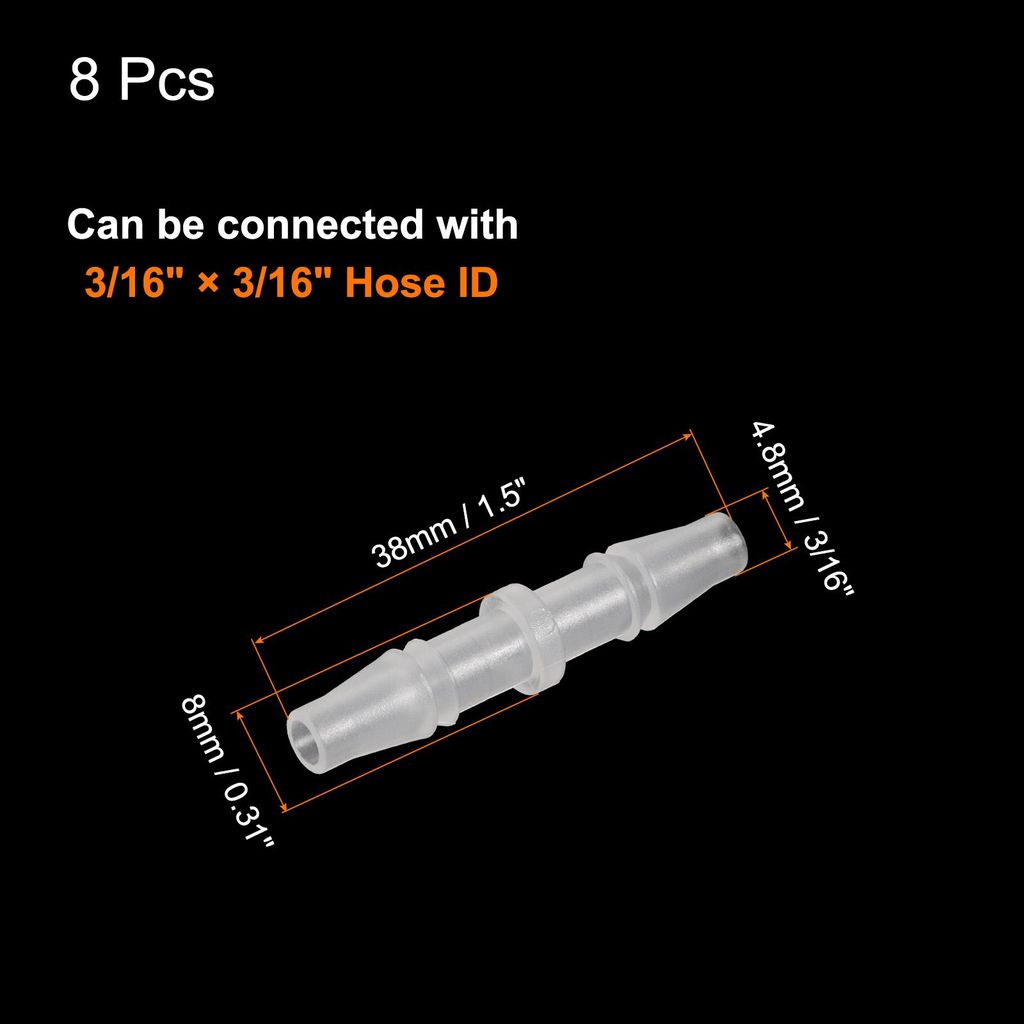 8 Stš¹ck Schlauchverbinder, Šμ:4.8mm Gartenschlauch Verbinder fš¹r Scheibenwaschanlage Schlauch, Gartenschl?uche und Bew?sserungssystem
