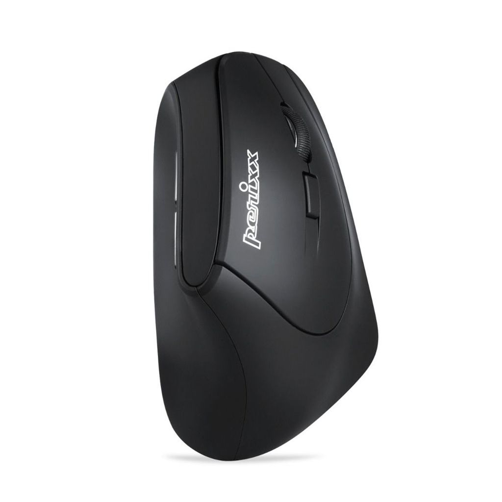 Perixx PERIMICE-715 II, Ergonomische Maus, schnurlos, schwarz