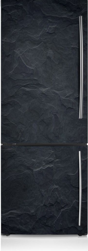 Magnetfolie Aufkleber Kühlschrankmagnete 60x205 cm - Schwarzer Marmor