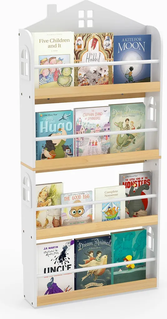 Meuble de rangement livres enfant maison pour coin lecture et petite chambre