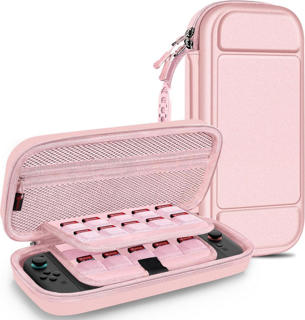 FINTIE Tasche für Nintendo Switch 2(2025 Modell) - Tragetasche Aufbewahrungstasche Hülle Case mit 20 Spielkartenhaltern und Haltegurt für Ninten...