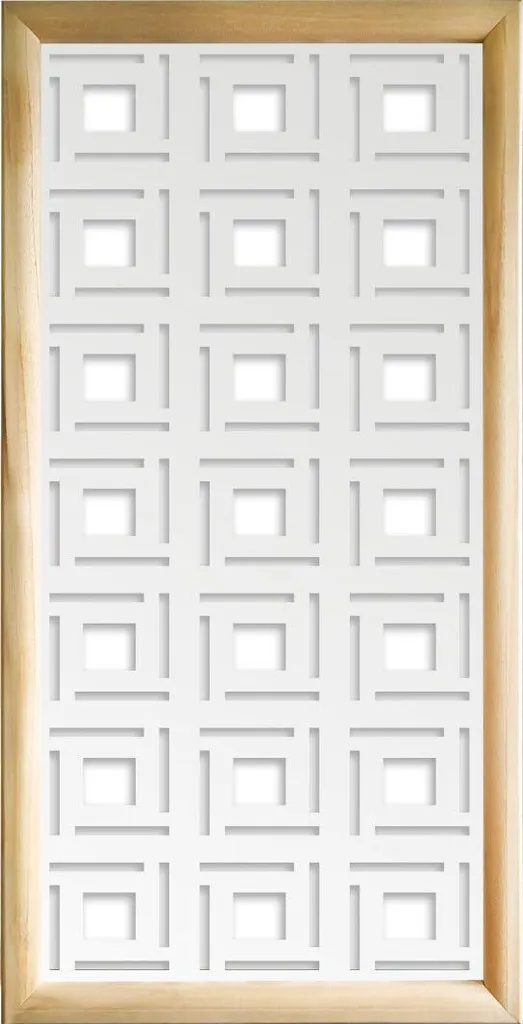4SIDES Modules décoratifs blanc 47x94 cm en bois et PVC haute qualité