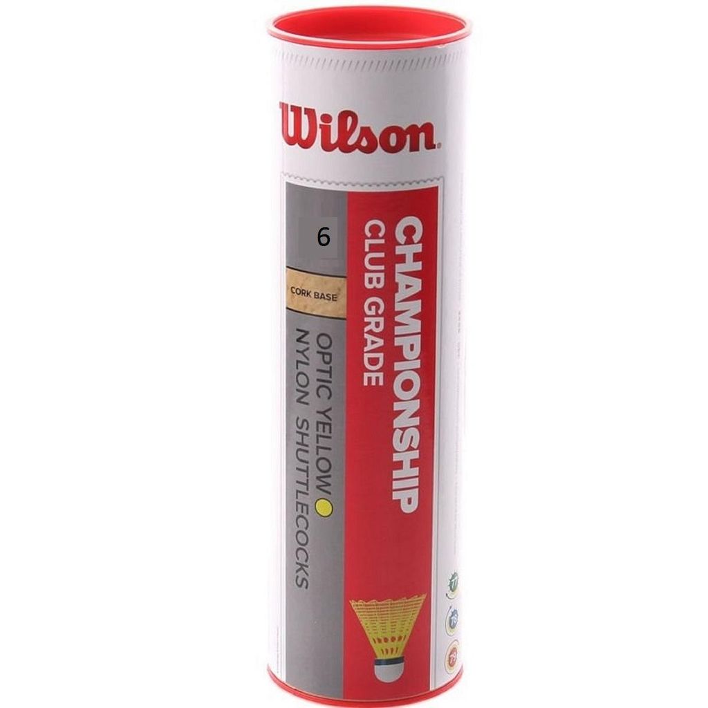 Wilson Championship Yellow 6 Badminton-Federball