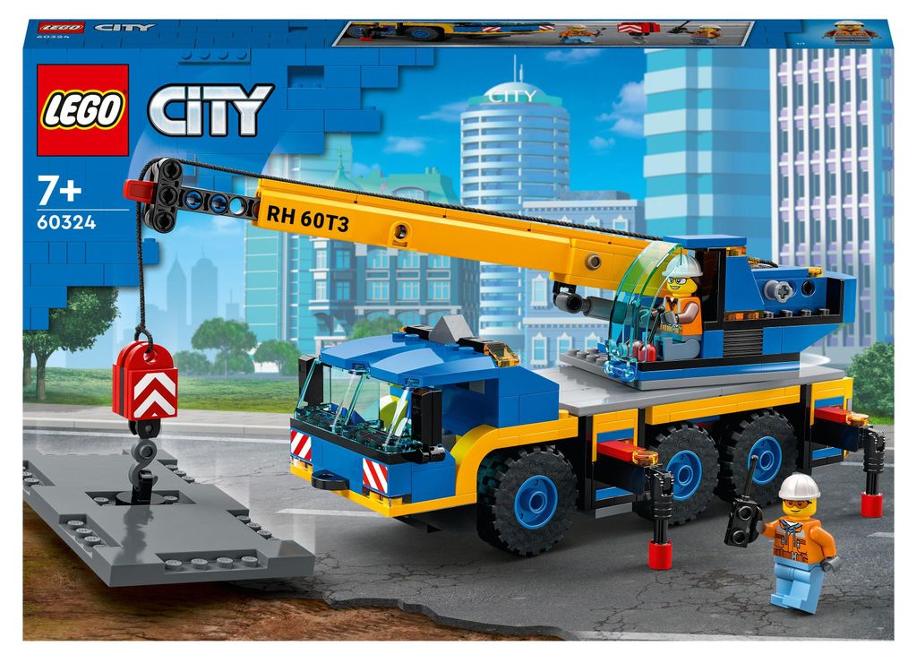 LEGO 60324 City Geländekran, Mobilkran, LKW-Spielzeug, Produktbild 