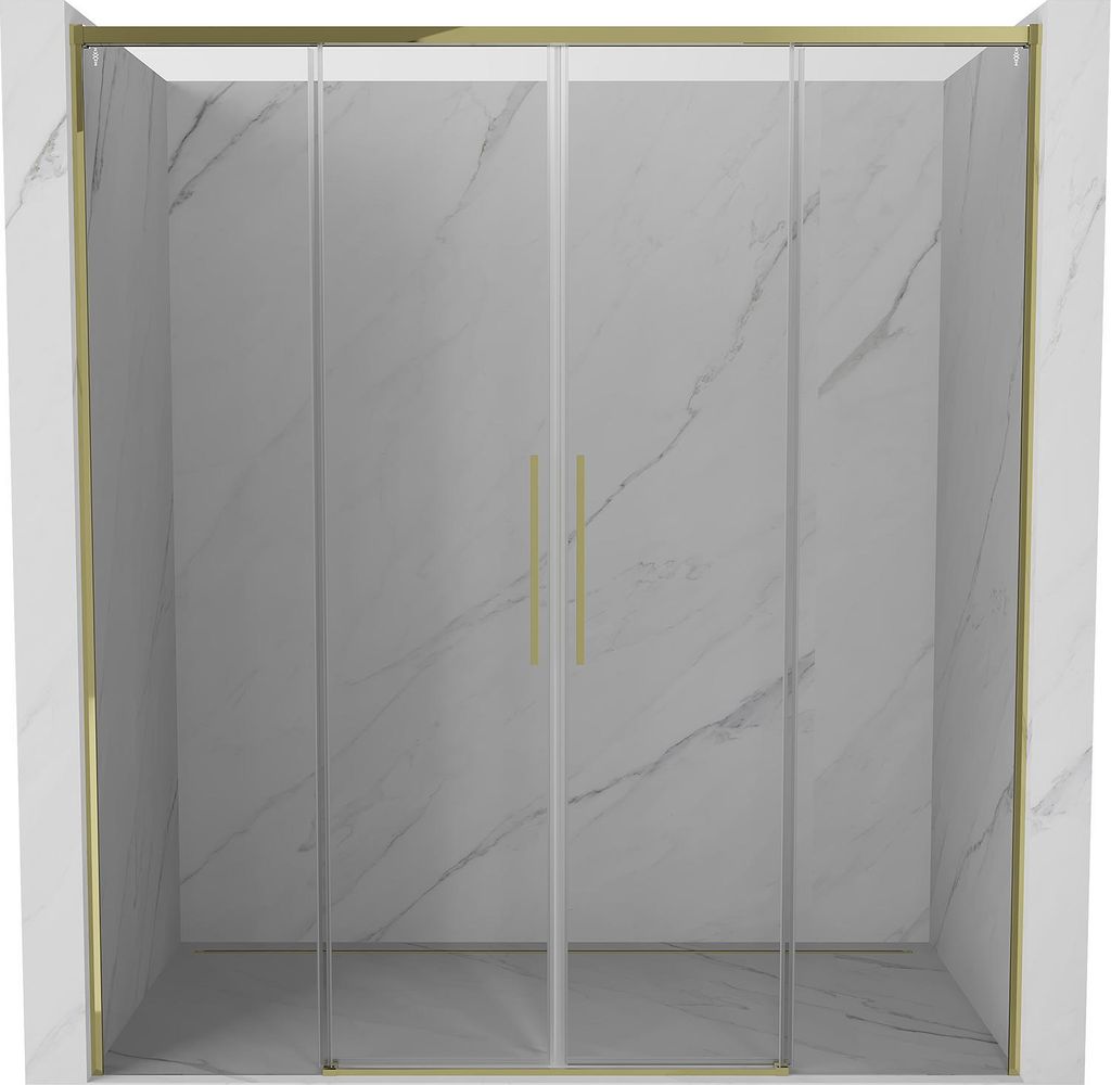 Mexen Rox Schiebetür für Dusche 140 cm, transparent, Chrom - 8C2-140-000-01-00