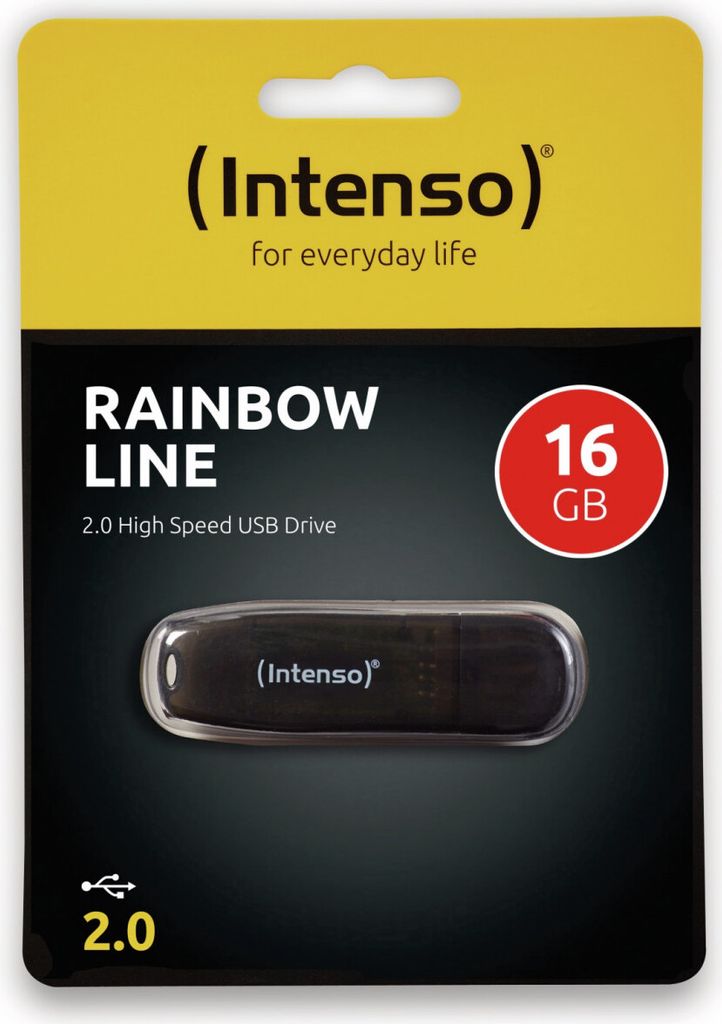 USB Pendrive INTENSO Rainbow Line 16 GB Schwarz 16 GB USB Obrázok produktu 6