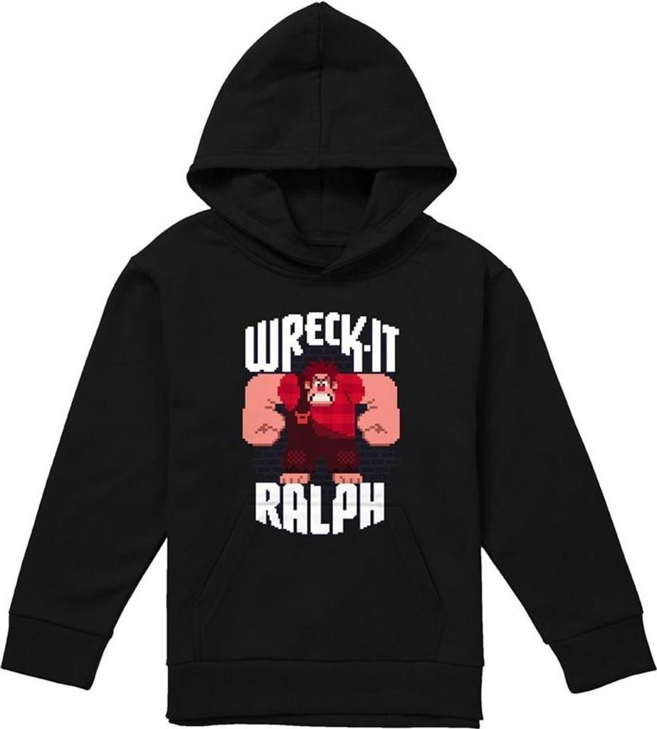 Wreck-It Ralph - Kapuzenpullover für Kinder TV22910 (128) (Schwarz)