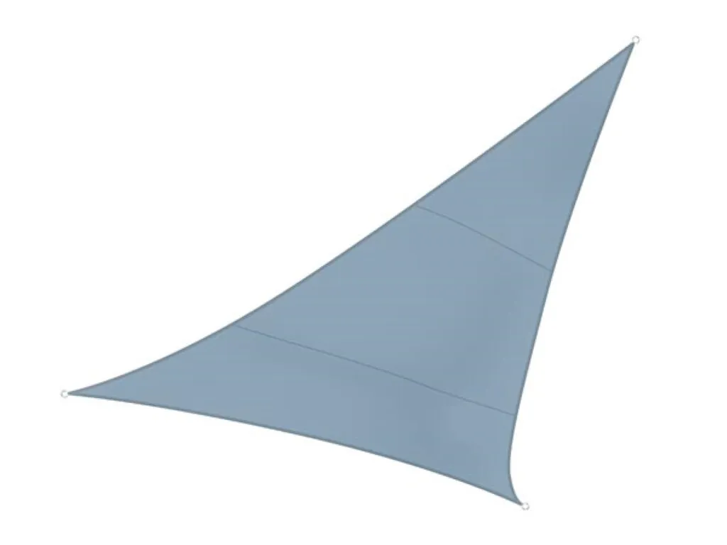 Vela Parasole Triangolo 3.6m HDPE Grigio Ardesia Alta Resistenza