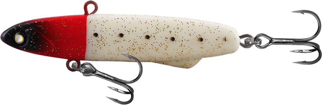 Bionischer Hartköder mit Doppelhaken, 3D-Fischaugen-Simulation, Barsch-Angelköder, Swimbait, 7 cm/14 g, langsam sinkender Köder für Süßwasser...