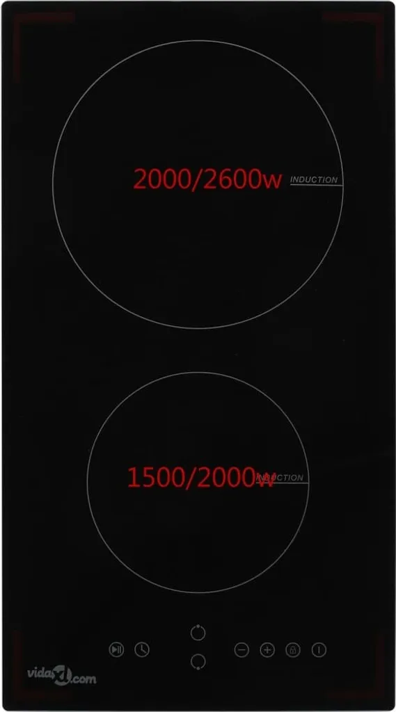 Piano Induzione vidaXL 3500W 2 Piastre - Installazione Rapida e Sicura