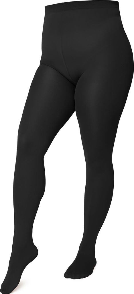 Merry Style Damen mikrofaser Strumpfhose plus size MS 162 60 DEN (Schwarz, XXXL) .