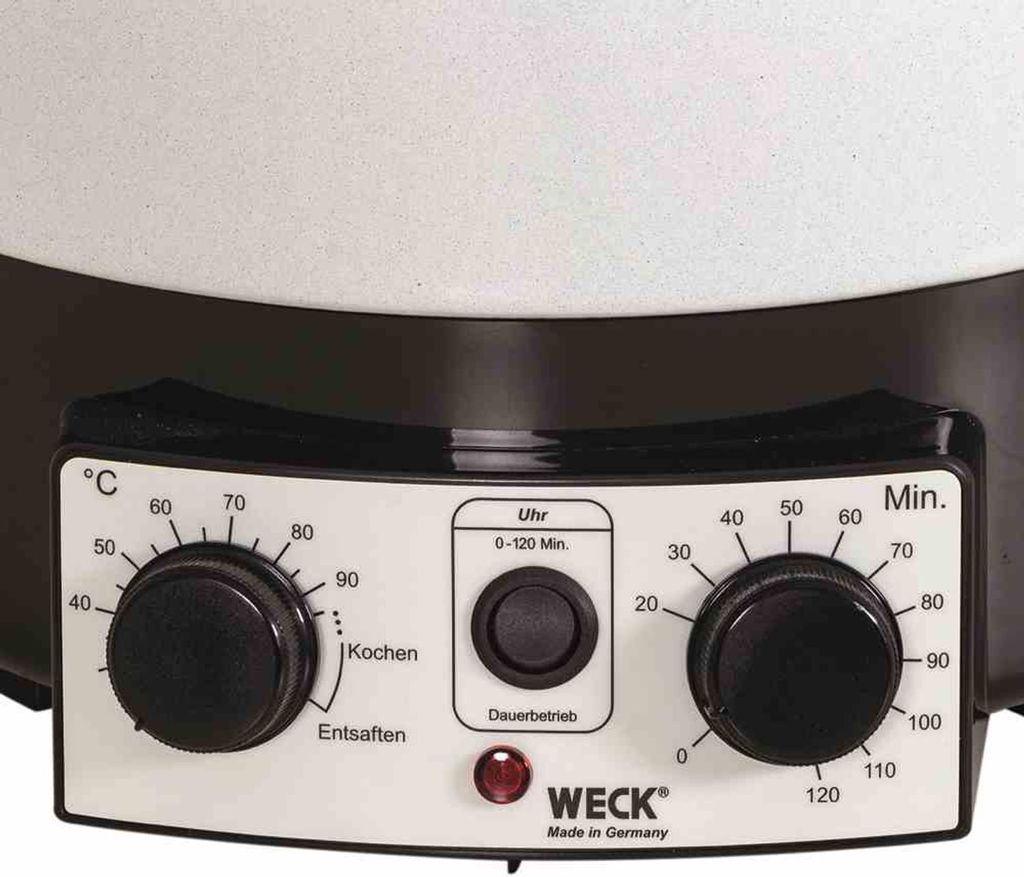 WECK Einkochautomat 29 l Ø35cm weiß emailliert mit Uhr Produktbild 16