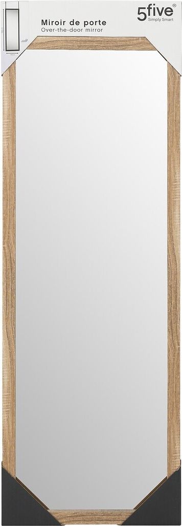 5five Simply Smart | Türspiegel Basic - 94 cm - Aluminiumrahmen - Praktisch und stilvoll