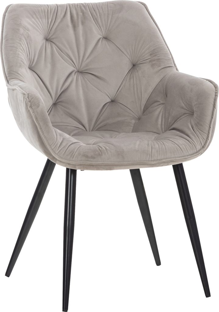 Stuhl HLO-CP88 Samt grau