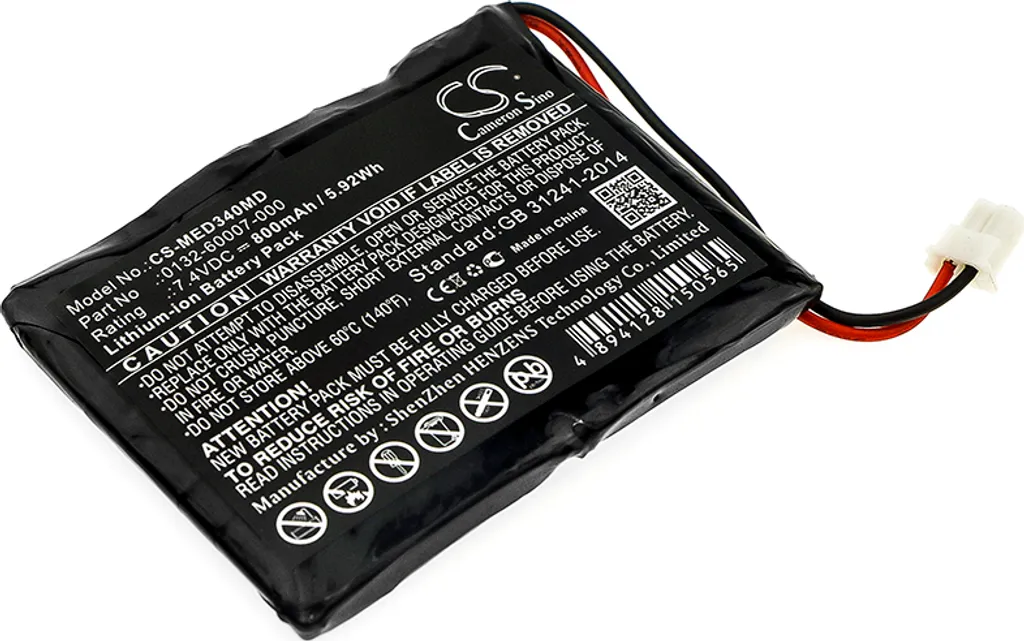 Batterie haute capacité 31610 pour moniteurs Mediaid M30 et POX010-34