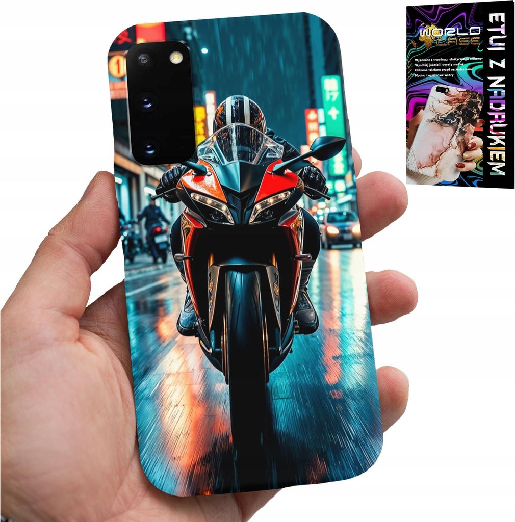 Tasche Für Samsung Galaxy S20 - Motorrad, Motorrad Einrad Designs + Film