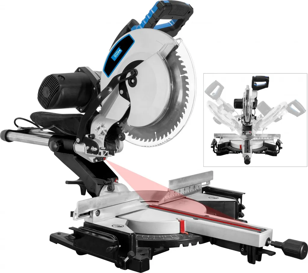 Scie à onglets GRK 3034.1 BSL radiale avec guidage laser intégré