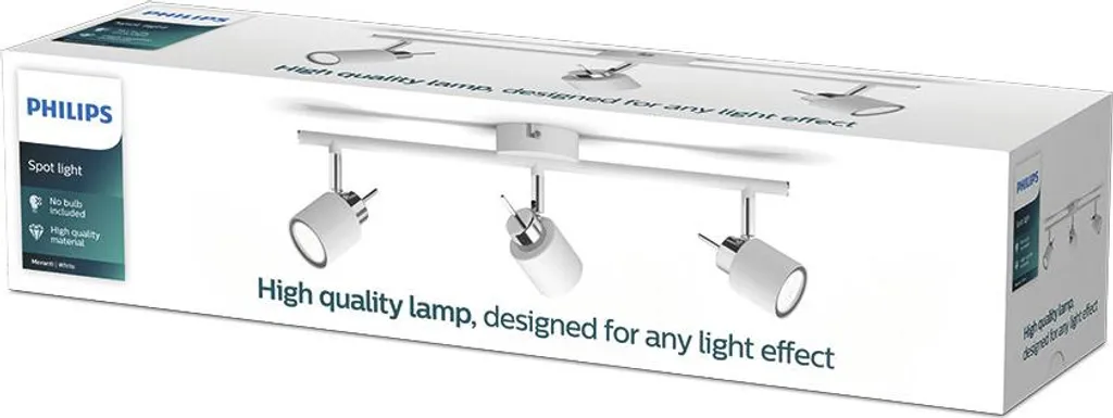 Spot 3 Meranti Blanc Orientable pour Ampoule GU10 Design Moderne