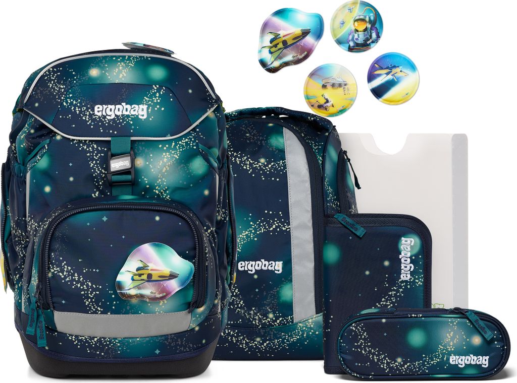 Ergobag Schulranzen-Set PACK RaumfahrBär 6-tlg., Produktbild 