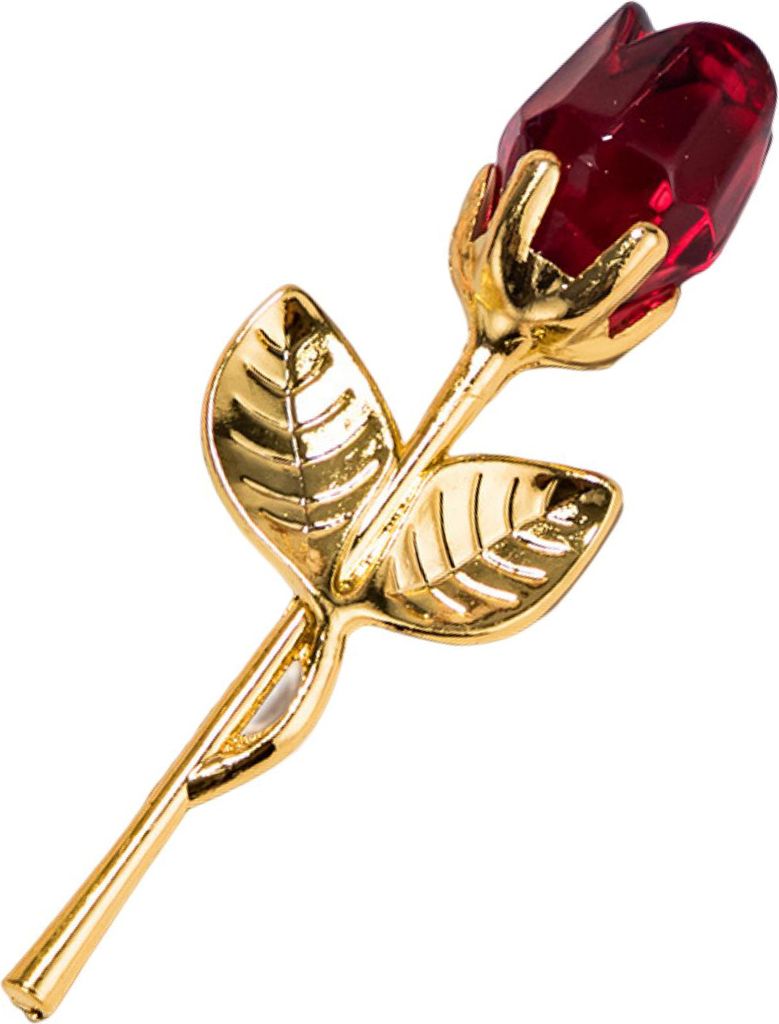 künstliche Rosenkristallkristallklaren zarte Textur Valentinstag Geschenk mit Metallstab Faux Crystal Rose Künstliche Blume Hochzeitsbedarf-B