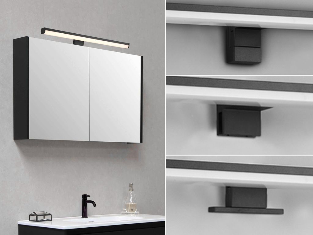 TRIO Lino, 1 Glühbirne(n), IP44, Schwarz Produktbild 