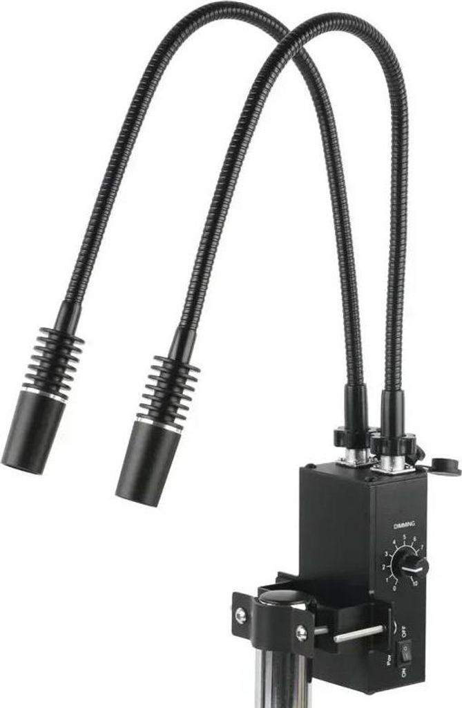 Mikroskopbeleuchtung, 60 LED-Ringleuchte, verstellbares Schwanenhalsdesign, 2 in 1-a