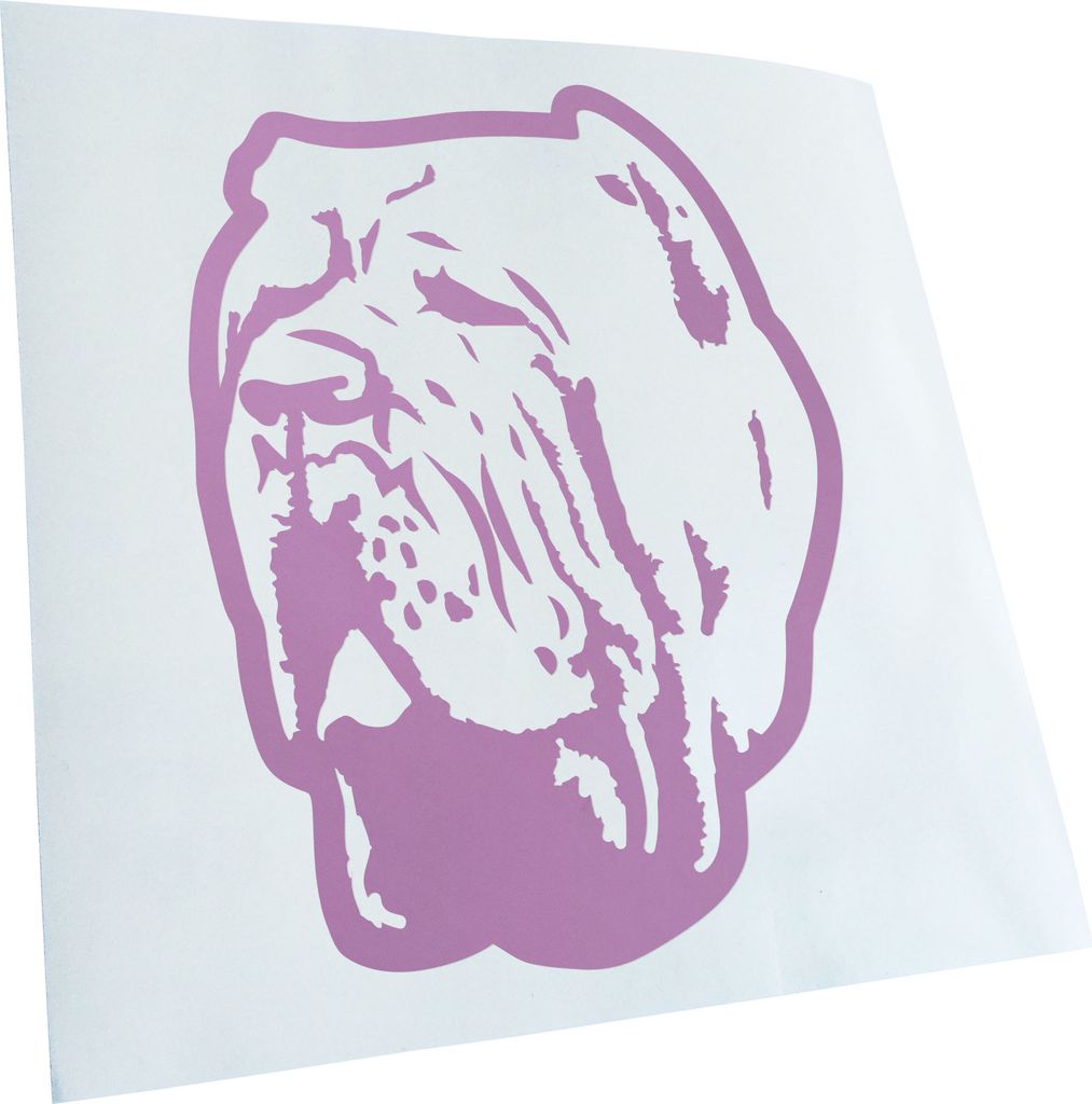 Kiwistar - Autoaufkleber - neapolitan mastiff Hund - Flieder - 60x46cm - Aufkleber für Auto, Laptop, Fahrrad, LKW, Motorrad mehrfarbig JDM Decal R...