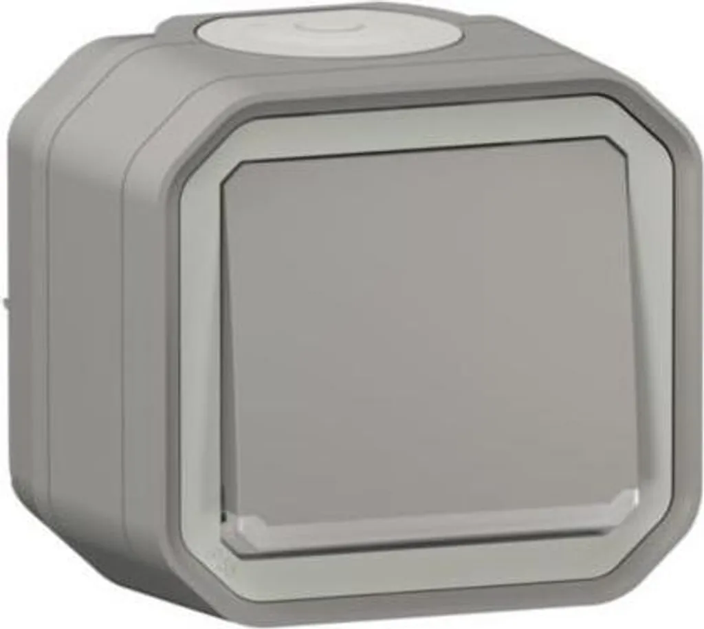 Interrupteur Plexo Legrand 069713L Gris - Protection IP55 Robuste IK07