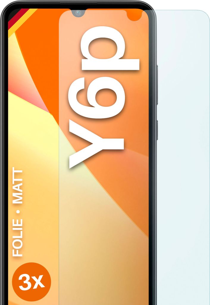 moex® 3x Schutzfolie kompatibel mit Huawei Y6p - Produktbild 
