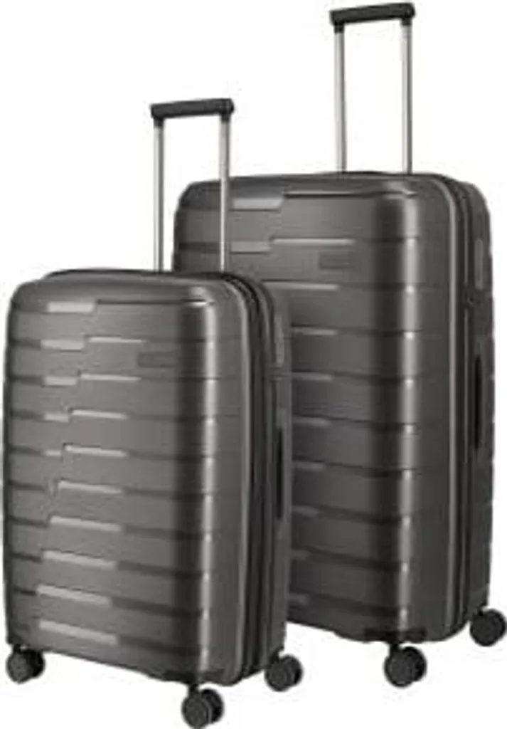 Lot de 2 valises de voyage Air Base gris anthracite en taille L et M