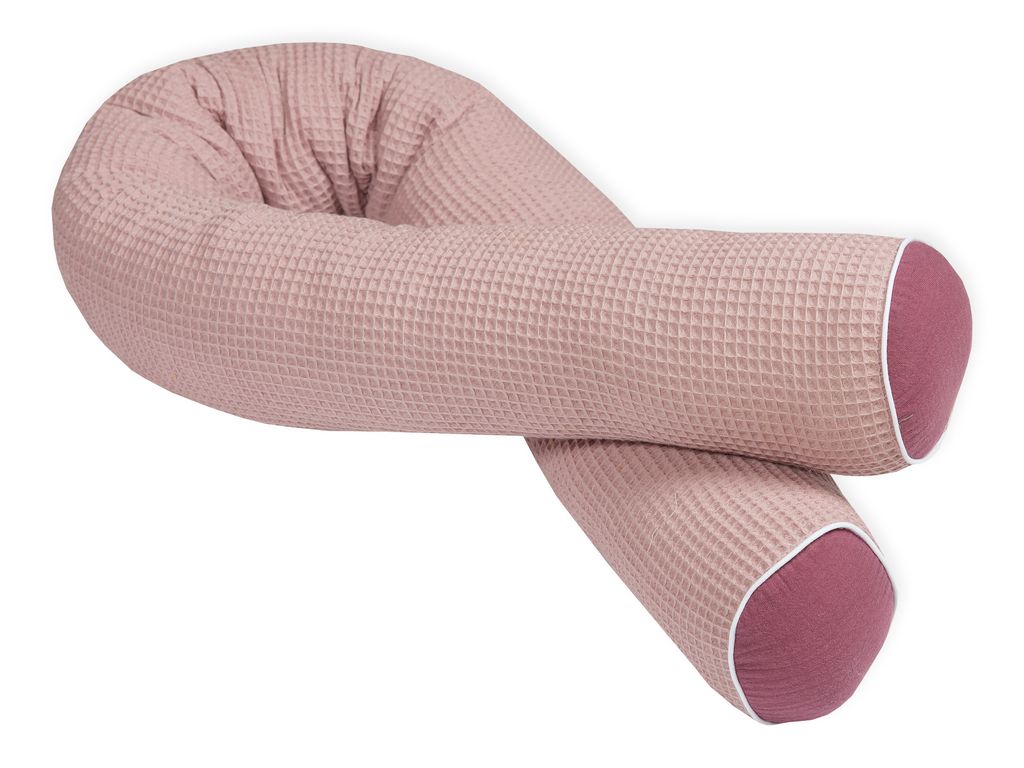 KraftKids Bettrolle Musselin purpur Waffel Piqué rosa 200 cm
