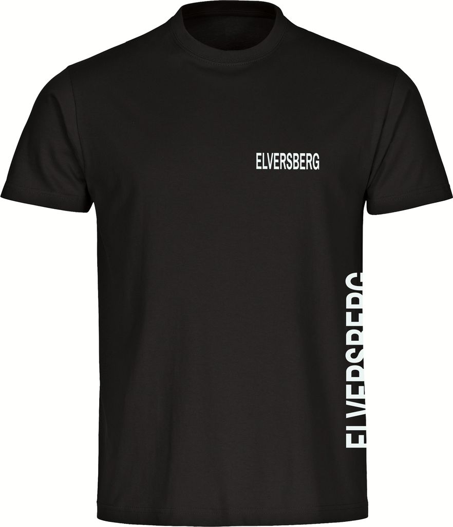 multifanshop Kinder T-Shirt - Elversberg - Brust & Seite, schwarz, Größe 152