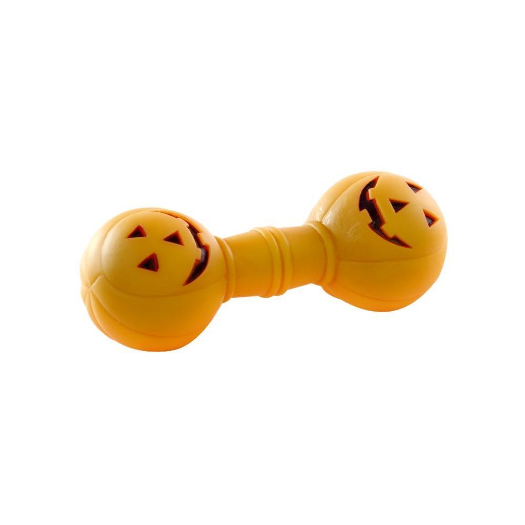 Dingo Hundespielzeug Hantel Kürbis 17 cm