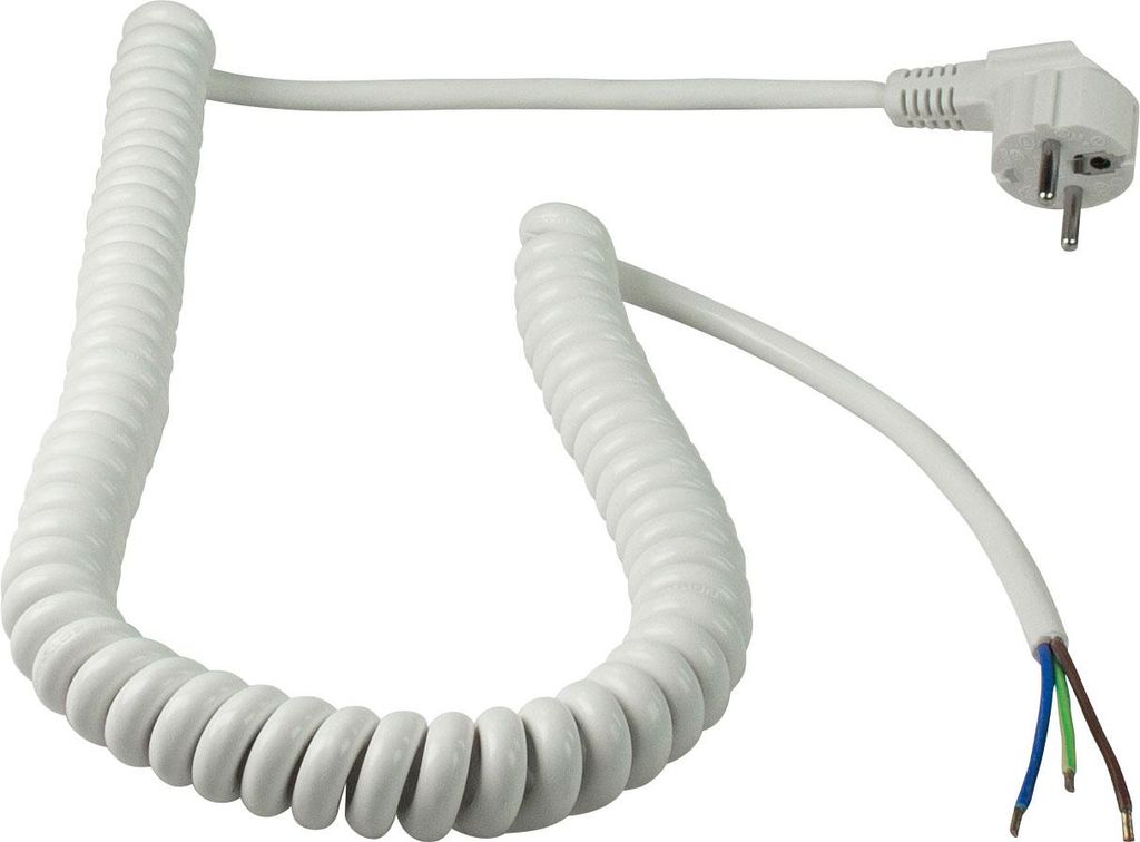 as-Schwabe Anschluss-Spiralkabel 1-4m Schukowinkelstecker Produktbild 