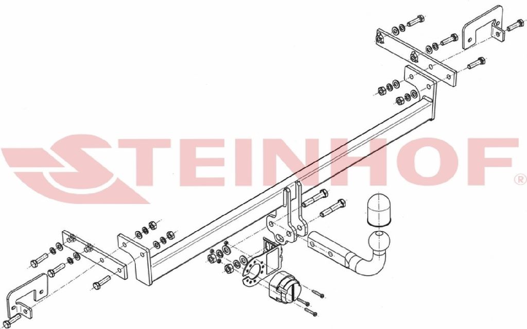 Z548018 Anhängerkupplung passend für SUZUKI Celerio II 2014-2021 starr