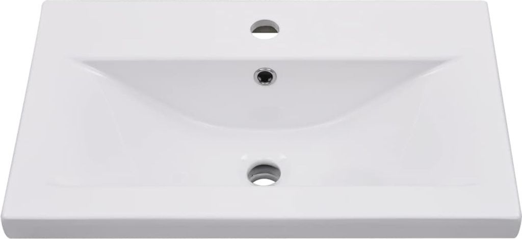 Hochwertigen Möbel Waschbecken - Weiß Einbauwaschbecken 61x39,5x18,5cm Keramik Weiß NEU6617460