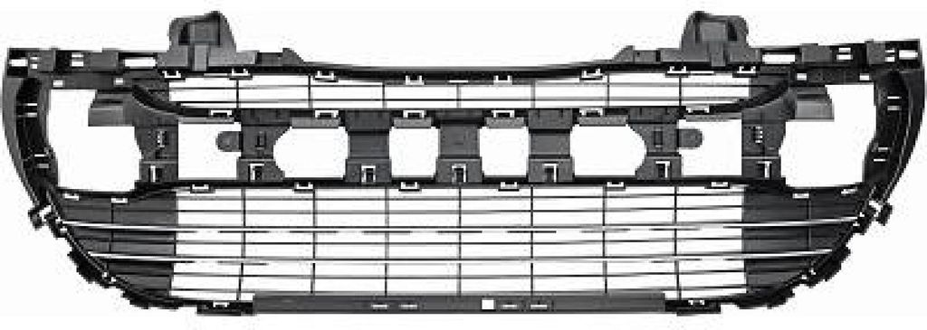 DIEDERICHS Lüftungsgitter Grill Stoßfänger passend für PEUGEOT 308 SW I (4E, 4H) Chrom/Schwarz