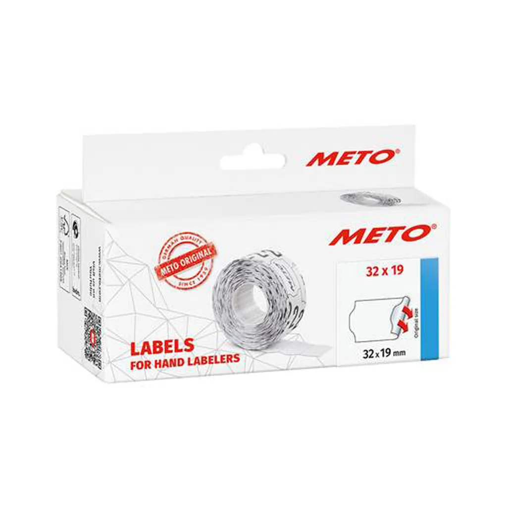 Rouleaux d'Étiquettes de Prix 32x19 mm compatibles Pinces METO série L
