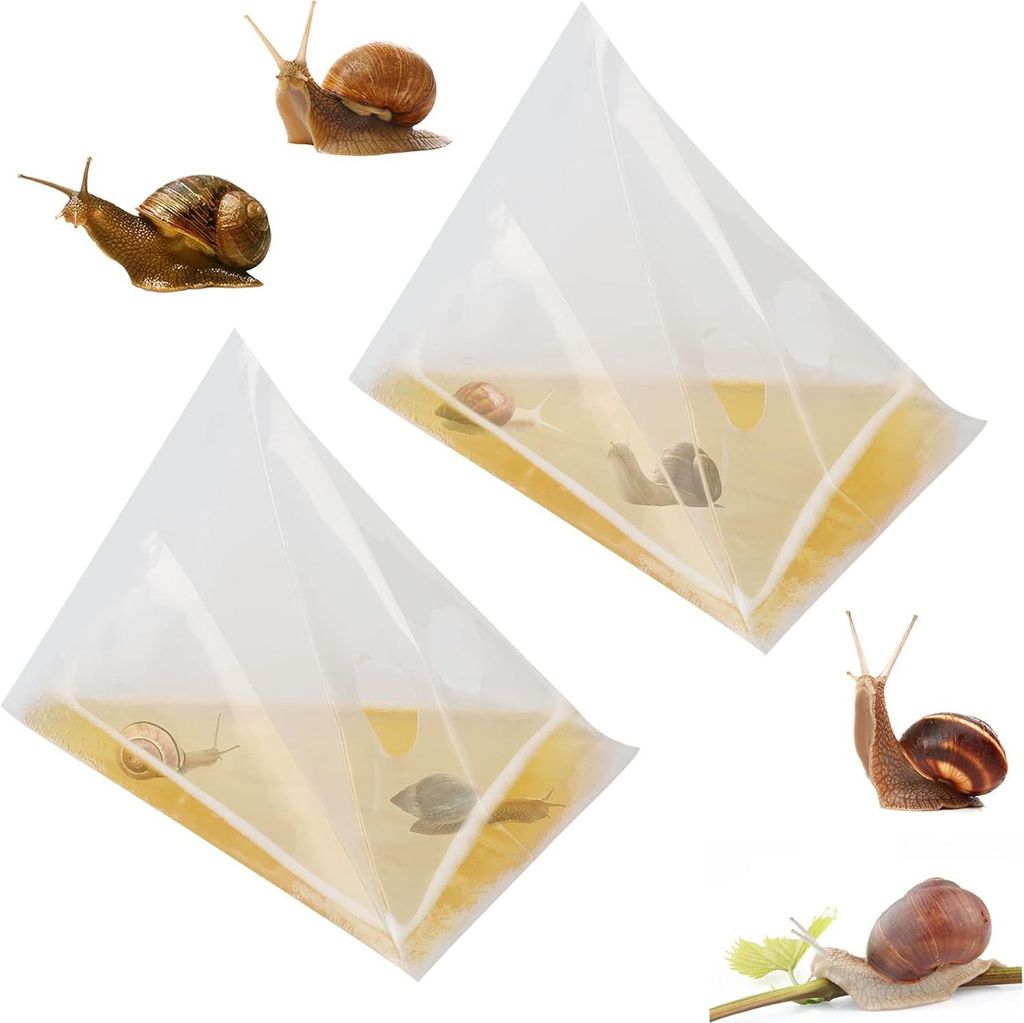 Schneckenfalle für den Garten | Bierfalle zur Schneckenabwehr und -schutz | Geeignet für Salat und Erdbeeren | 40 x