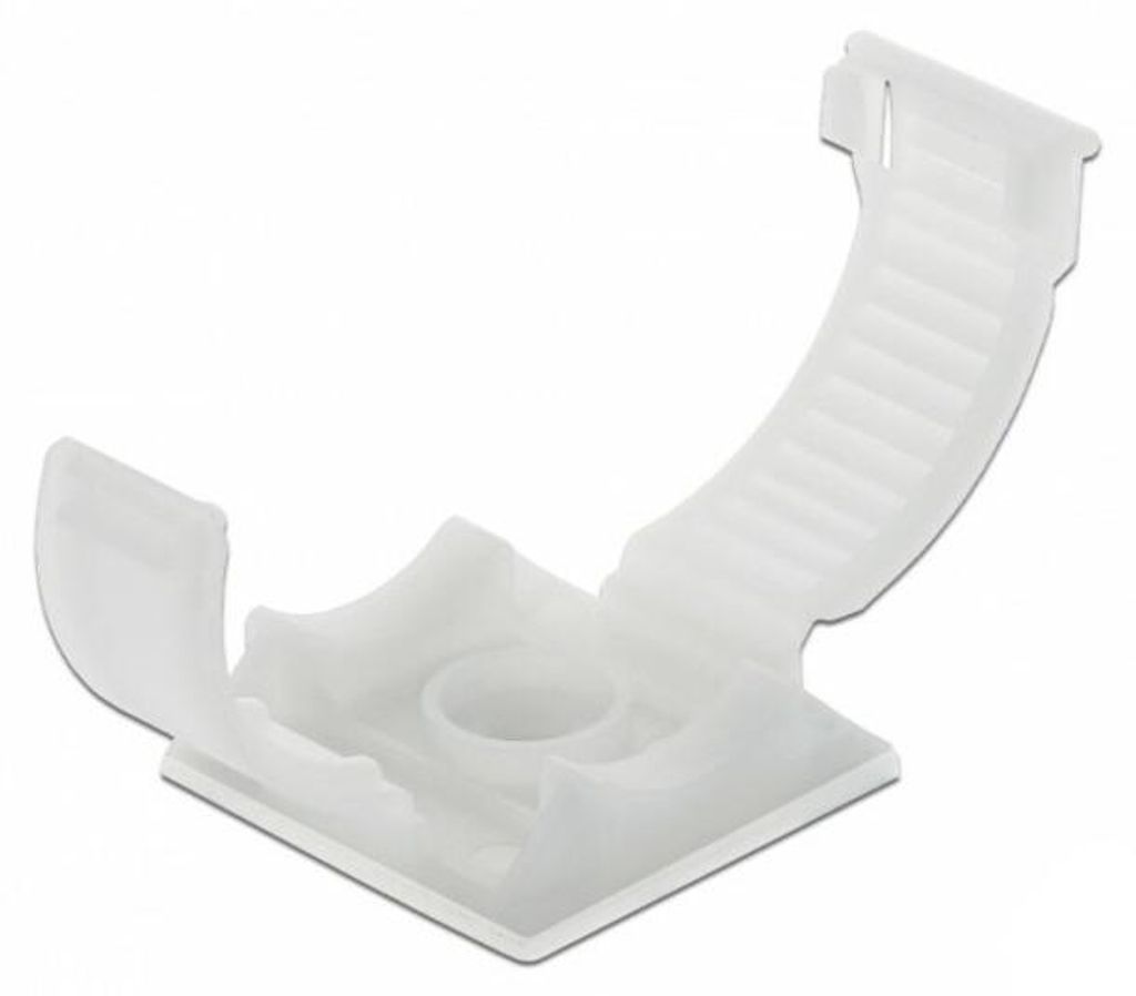 DeLOCK Kabelhalter mit Verschlussclip selbstklebend Produktbild 