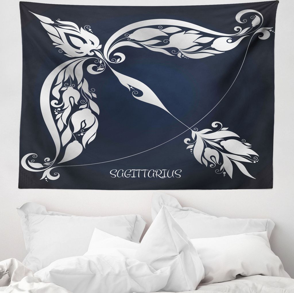 ABAKUHAUS Planeten- Wandteppich, Planetary Impacts Natur aus Weiches Mikrofaser Stoff Waschbar ohne Verblassen Digitaldruck, 150 x 110 cm, Grau und...