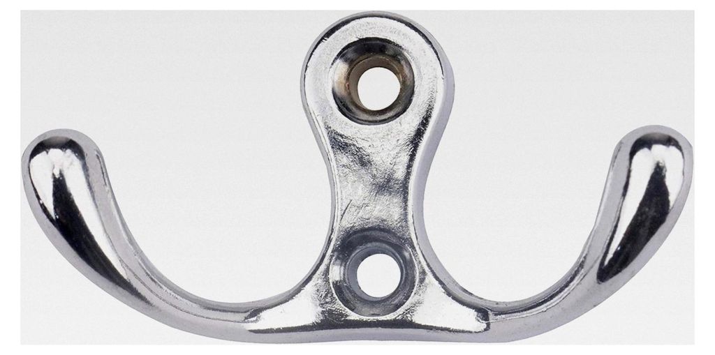 Kleiderhaken Silber 24 Stück Doppelhaken Wandhaken Metall Garderobenhaken Mantelhaken Schlüsselhaken für Badezimmer und Küche