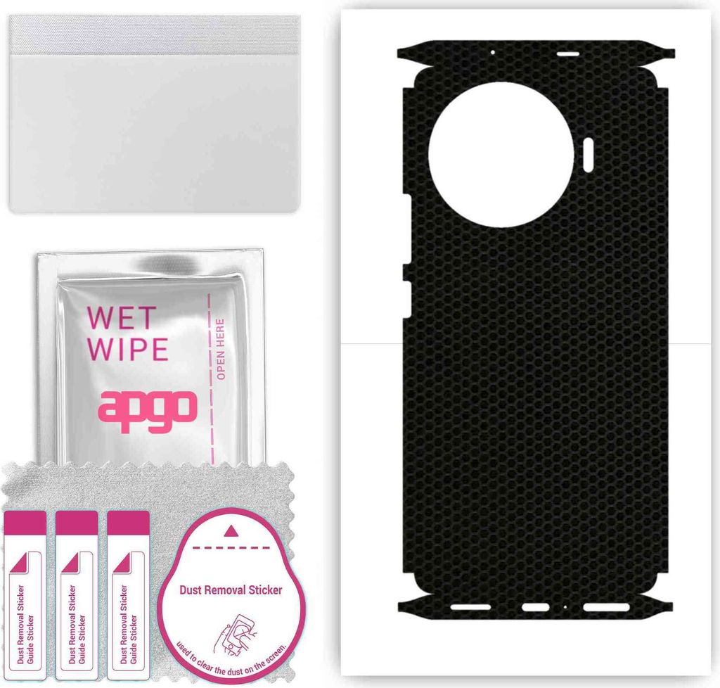 apgo Rückseite + Seiten Schutzfolie, Skin, kompatibel mit Tecno Spark 20 Pro+ Plus, Hinten Displayschutzfolie aus Vinylfolie, kratzfest, einfache ...