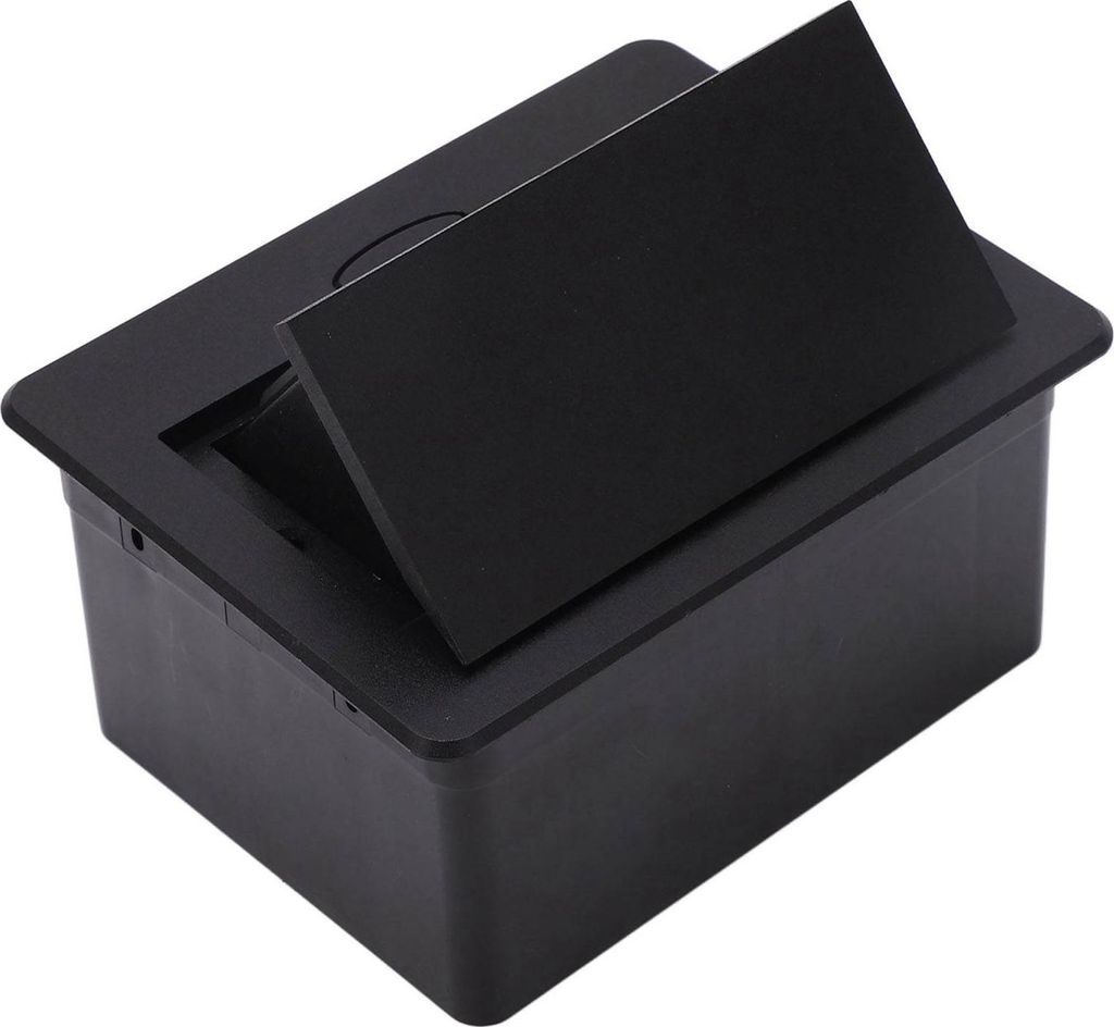 Versenkte Steckdose mit 3-poligem Stecker, Typ C und USB-Anschluss, ausklappbare Tischsteckdose