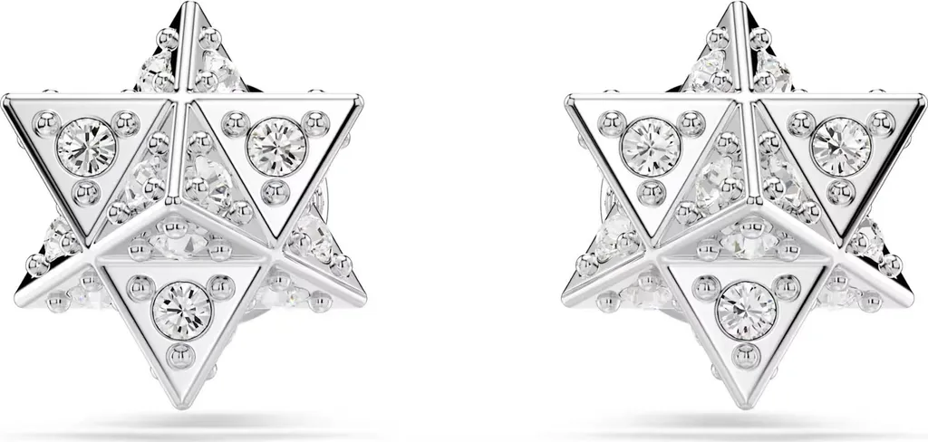 Swarovski Orecchini Dextera Unisex Star White, argento rodiato 5700322