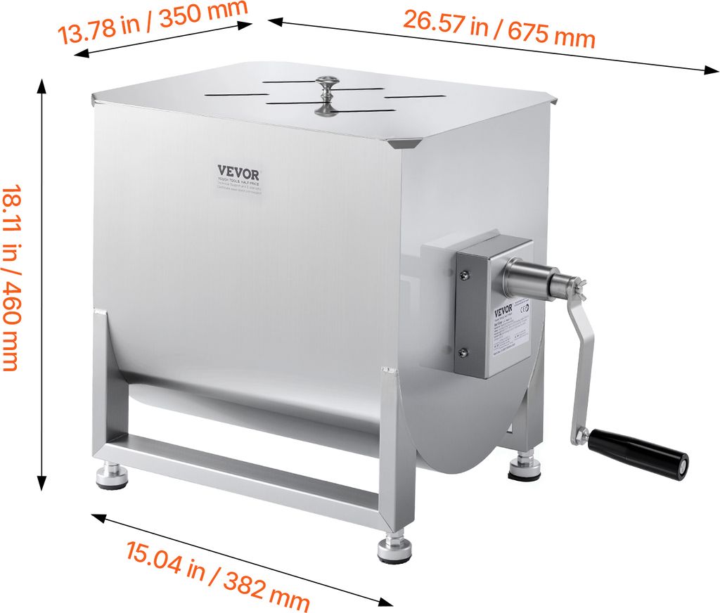Manueller Wurstfüller, 2 l / 5 Pfund vertikale Wurstmaschine mit G-Typ-Klemme, lebensmittelechtes 304 Edelstahlfass mit 2 Füllrohren, für Manueller Wurstfüller, 2 l / 5 Pfund vertikale Wurstmaschine mit G-Typ-Klemme, lebensmittelechtes 304 Edelstahlfass mit 2 Füllrohren, für