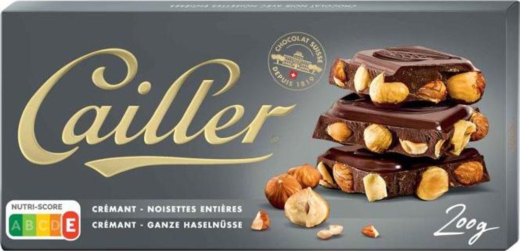 Cailler Noir Noisettes Entières 200g Produktbild 