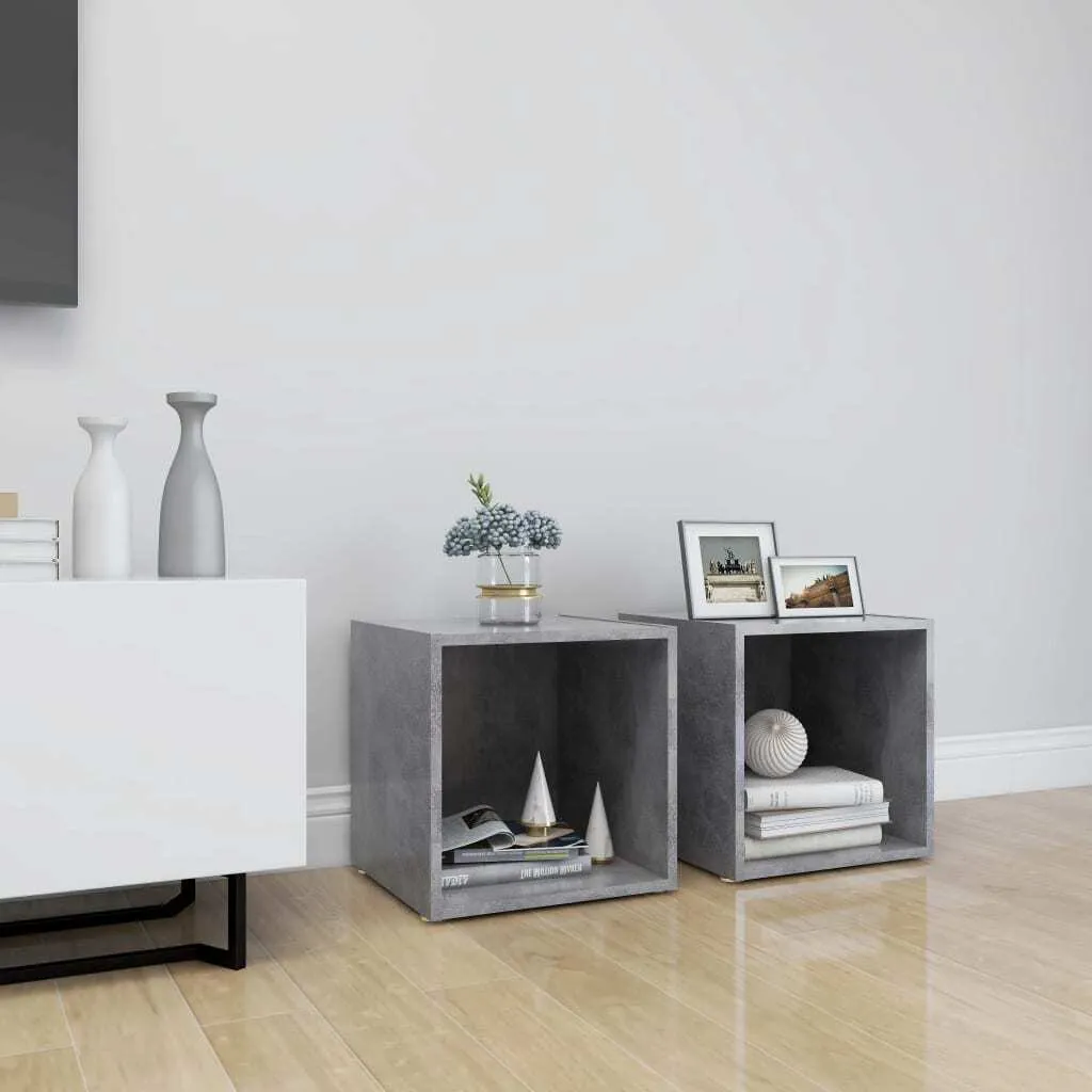 Arreda con Stile: Set 2 Mobili TV Maison Exclusive Grigio Cemento