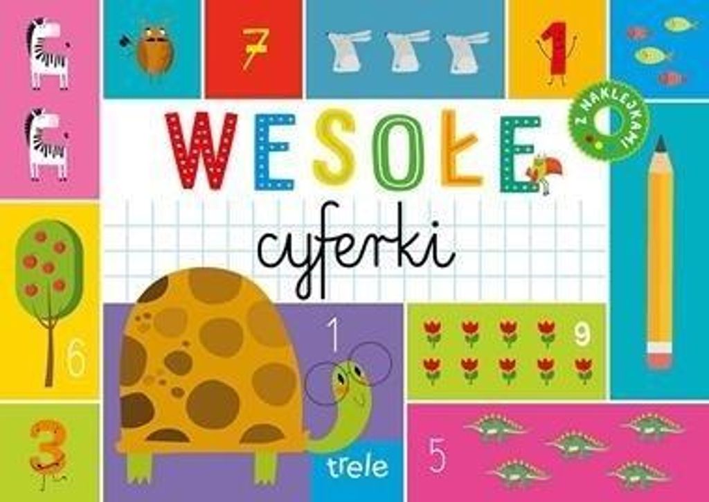 Wesołe Cyferki dla dzieci - Blok z Tekturą do Nauki i Zabawy